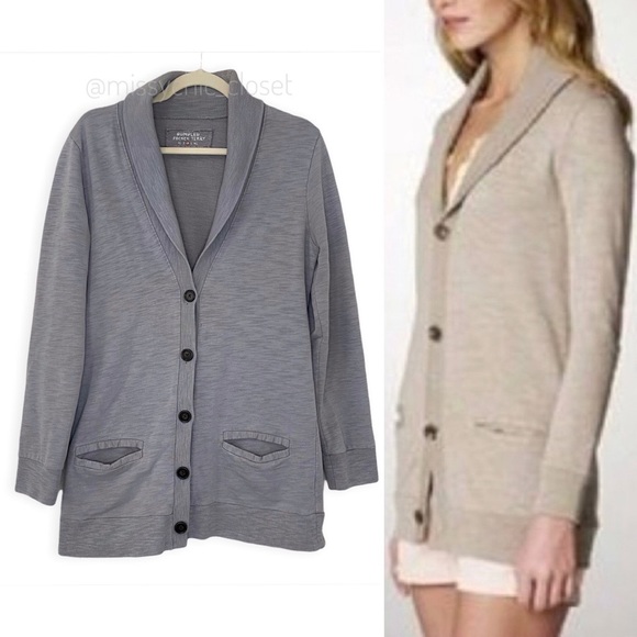 J.Crew Size Medium Women’s Rumpled French Terry Cardigan - Picture 2 of 13